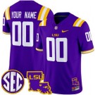 Women's LSU Tigers Custom Limited Purple Fashion FUSE College Football Jersey