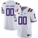 Women's LSU Tigers Custom Limited White College Football Jersey