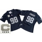 Women's Las Vegas Raiders #98 Maxx Crosby Limited Black C Patch FUSE Vapor Jersey