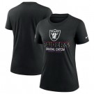 Women's Las Vegas Raiders Black 2024 Crucial Catch T Shirt