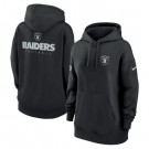 Women's Las Vegas Raiders Black Sideline Club Fleece Pullover Hoodie