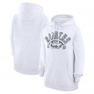 Women's Las Vegas Raiders Starter White Half Ball Team Pullover Hoodie