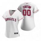 Women's Los Angeles Angels Customized White 2020 Cool Base Jersey