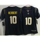 Women's Los Angeles Chargers #10 Justin Herbert Limited Navy Vapor Jersey