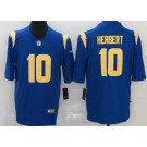 Women's Los Angeles Chargers #10 Justin Herbert Limited Royal Vapor Jersey