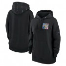 Women's Los Angeles Chargers Black 2023 Crucial Catch Club Pullover Hoodie