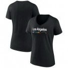 Women's Los Angeles Chargers Black City Pride Team V Neck T Shirt