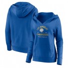Women's Los Angeles Chargers Blue Vintage Arch V Neck Pullover Hoodie
