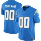 Women's Los Angeles Chargers Customized Limited Powder Blue FUSE Vapor Jersey
