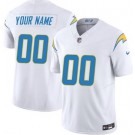 Women's Los Angeles Chargers Customized Limited White FUSE Vapor Jersey