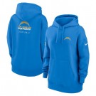 Women's Los Angeles Chargers Sideline Club Fleece Pullover Hoodie