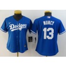 Women's Los Angeles Dodgers #13 Max Muncy Blue 2020 Cool Base Jersey