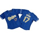 Women's Los Angeles Dodgers #17 Shohei Ohtani Blue 2025 Gold Collection Limited Jersey