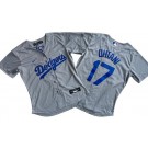 Women's Los Angeles Dodgers #17 Shohei Ohtani Gray Cool Base Jersey