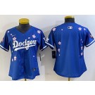 Women's Los Angeles Dodgers Blank Blue 2025 Tokyo Series Limited Jersey