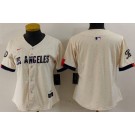 Women's Los Angeles Dodgers Blank Cream 2024 City Connect Limited Jersey