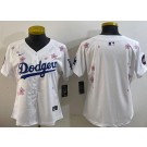 Women's Los Angeles Dodgers Blank White 2025 Tokyo Series Limited Jersey