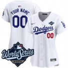 Women's Los Angeles Dodgers Custom White 2025 World Series Limited Jersey