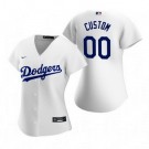 Women's Los Angeles Dodgers Customized White 2020 Cool Base Jersey