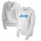 Women's Los Angeles Lakers White City Pullover Hoodie