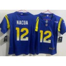 Women's Los Angeles Rams #12 Puka Nacua Limited Royal Vapor Jersey