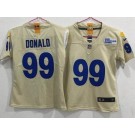 Women's Los Angeles Rams #99 Aaron Donald Limited Bone 2020 Vapor Untouchable Jersey