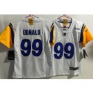 Women's Los Angeles Rams #99 Aaron Donald Limited White Alternate Vapor Jersey