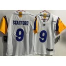 Women's Los Angeles Rams #9 Matthew Stafford Limited White Alternate Vapor Jersey