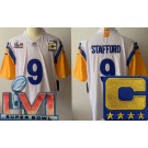Women's Los Angeles Rams #9 Matthew Stafford Limited White C Patch Alternate 2022 Super Bowl LVI Vapor Jersey