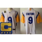 Women's Los Angeles Rams #9 Matthew Stafford Limited White C Patch Alternate Vapor Jersey