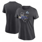 Women's Los Angeles Rams Anthracite Super Bowl LVI Champions Hometown T-Shirt