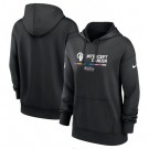 Women's Los Angeles Rams Black 2022 Crucial Catch Therma Performance Pullover Hoodie
