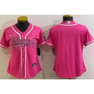 Women's Los Angeles Rams Blank Pink Baseball Jersey