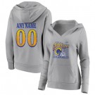 Women's Los Angeles Rams Gray Personalized Super Bowl LVI Champions Vintage Pullover Hoodie