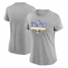 Women's Los Angeles Rams Gray Super Bowl LVI Champions Locker Room Trophy Collection T-Shirt