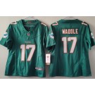 Women's Miami Dolphins #17 Jaylen Waddle Limited Aqua FUSE Vapor Jersey
