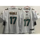 Women's Miami Dolphins #17 Jaylen Waddle Limited White Vapor Jersey