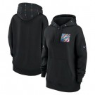 Women's Miami Dolphins Black 2023 Crucial Catch Club Pullover Hoodie