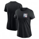 Women's Miami Dolphins Black 2023 Crucial Catch Sideline TriBlend T Shirt