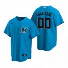 Women's Miami Marlins Customized Blue Alternate 2020 Cool Base Jersey