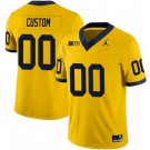 Women's Michigan Wolverines Custom Limited Yellow FUSE College Football Jersey