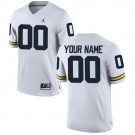 Women's Michigan Wolverines Customized White College Football Jersey