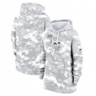 Women's Minnesota Vikings Arctic Camo 2024 Salute to Service Club Fleece Pullover Hoodie