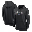 Women's Minnesota Vikings Black 2022 Crucial Catch Therma Performance Pullover Hoodie