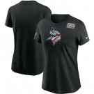 Women's Minnesota Vikings Black Crucial Catch Sideline Performance T Shirt