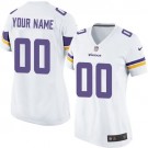 Women's Minnesota Vikings Customized Game White Jersey