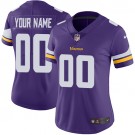 Women's Minnesota Vikings Customized Limited Purple Vapor Untouchable Jersey