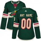 Women's Minnesota Wild Customized Green Authentic Jersey