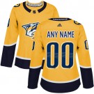 Women's Nashville Predators Customized Yellow Authentic Jersey