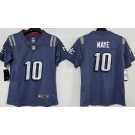 Women's New England Patriots #10 Drake Maye Limited Gray Rivalries Vapor Jersey